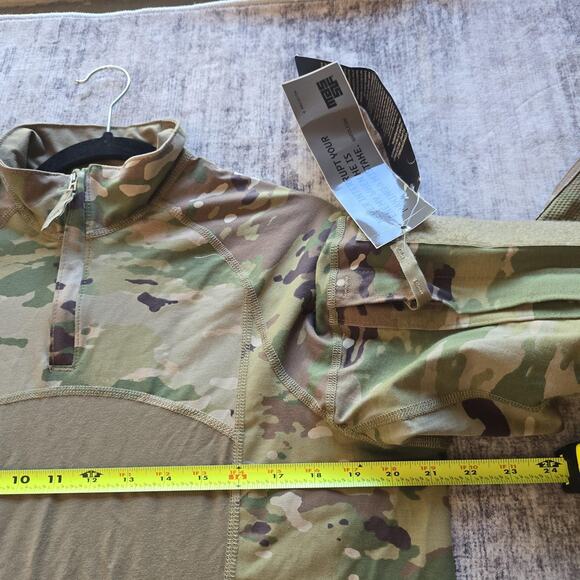 Massif Advanced Combat Shirt Mens XL OCP Multicam FR Quarter Zip Army Made USA - Picture 6 of 9